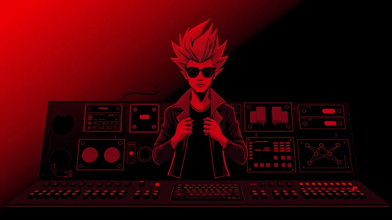 Rockstar developer choosing backend as a service platforms on glowing dashboards