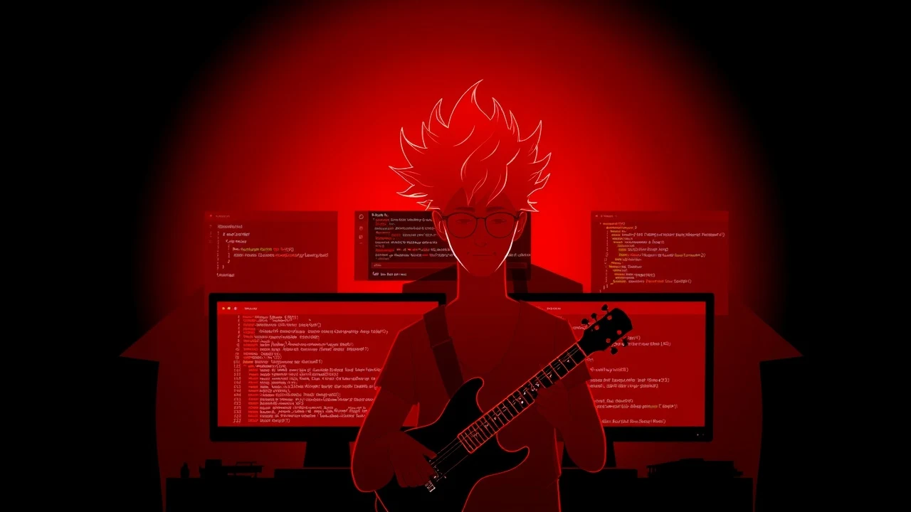 Rockstar developer managing branches with a visual Git client