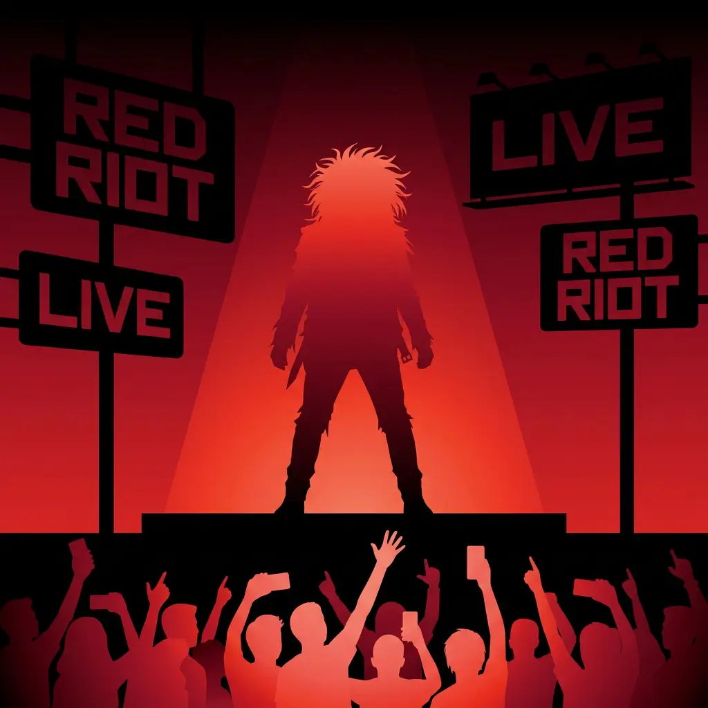 Rockstar developer on stage with spotlight and crowd