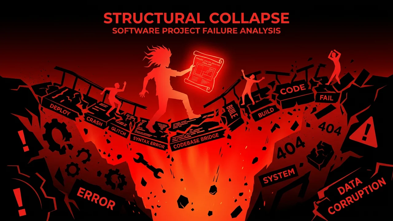 Rockstar developer reviewing software project failure statistics and data